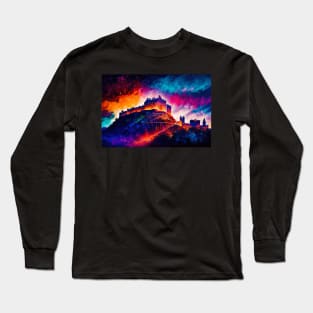 Edinburgh Castle in Scotland Long Sleeve T-Shirt